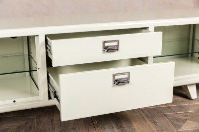 ivory enamel tv cabinet