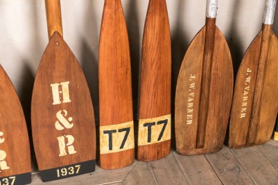 vintage boat oars