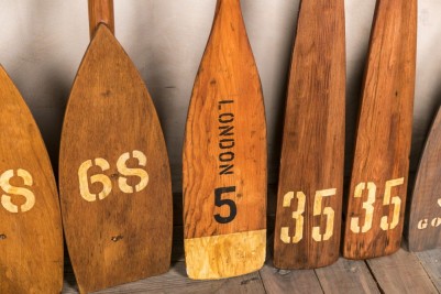 vintage boat paddles