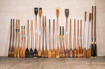 vintage wooden oars