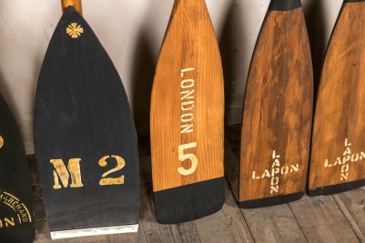 vintage wooden paddles