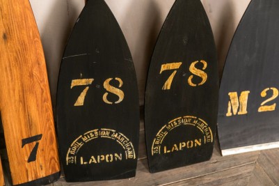 wooden oars
