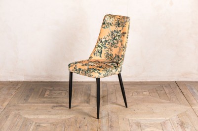 floral yellow yasmin chair