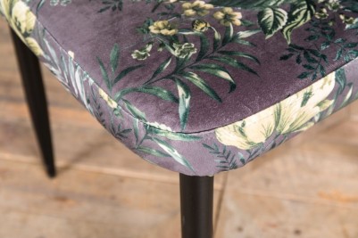 yasmin floral grey chair