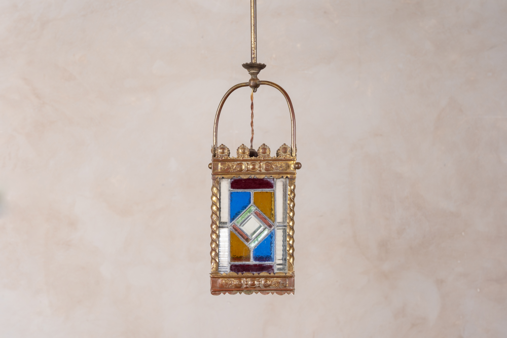 victorian stained glass porch lantern