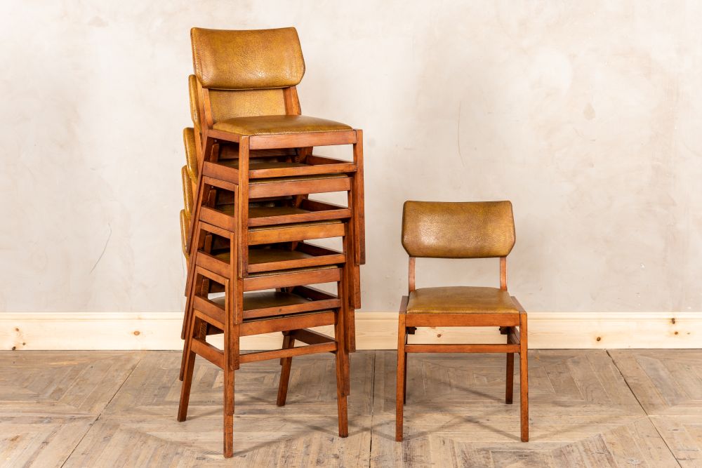 1960s stacking ben cafe chairs