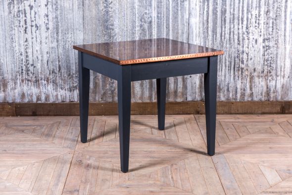 painted copper top restaurant table