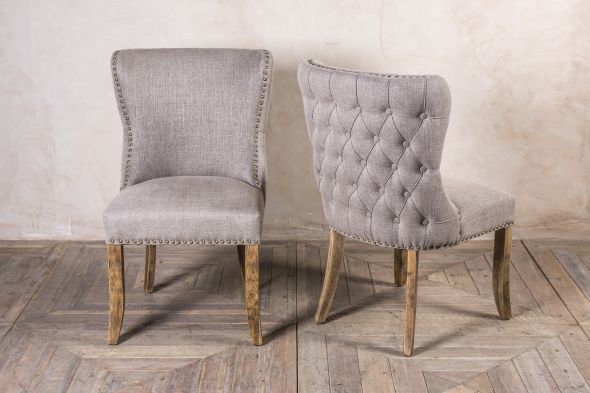 French Style Upholstered Dining Chairs, French Style Fabric Dining Chairs