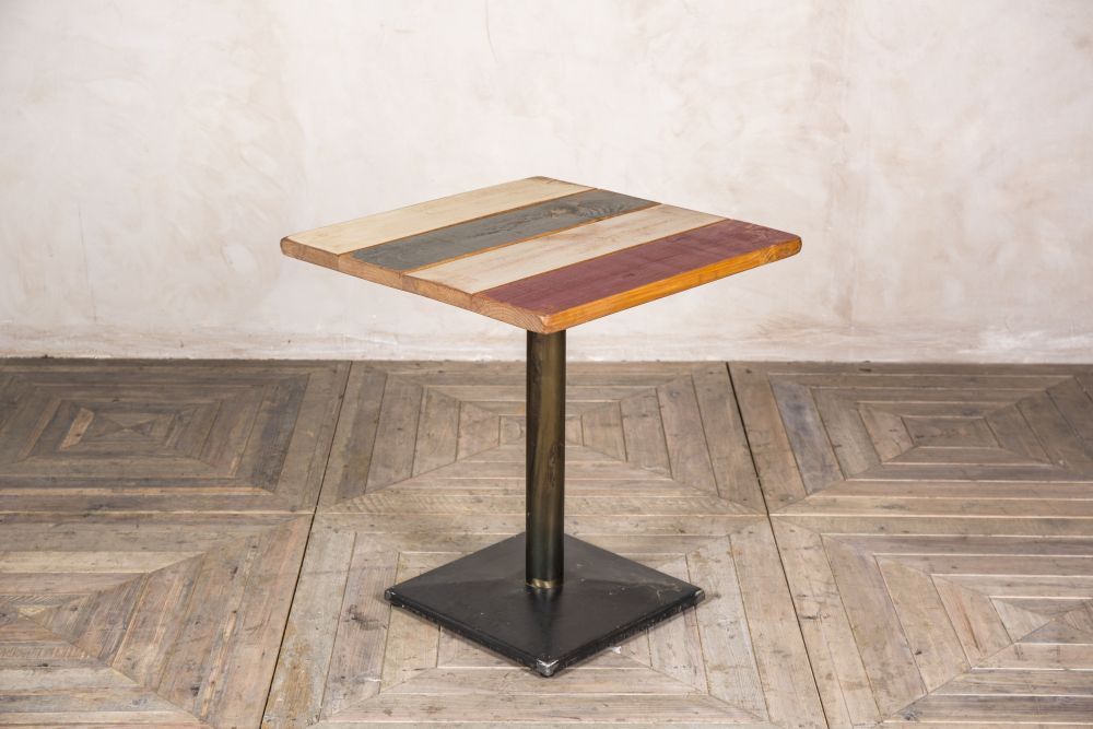 oiled pedestal leg dining table