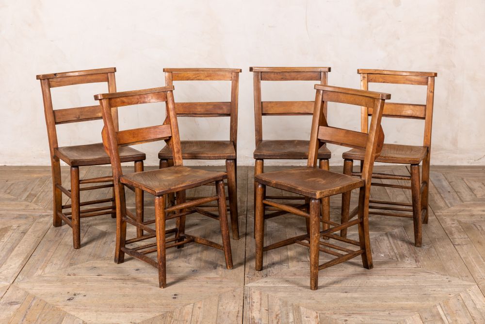 vintage chapel chairs