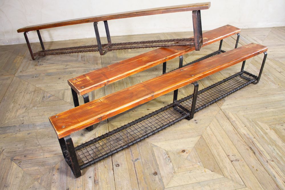 Large Industrial Steel Bench