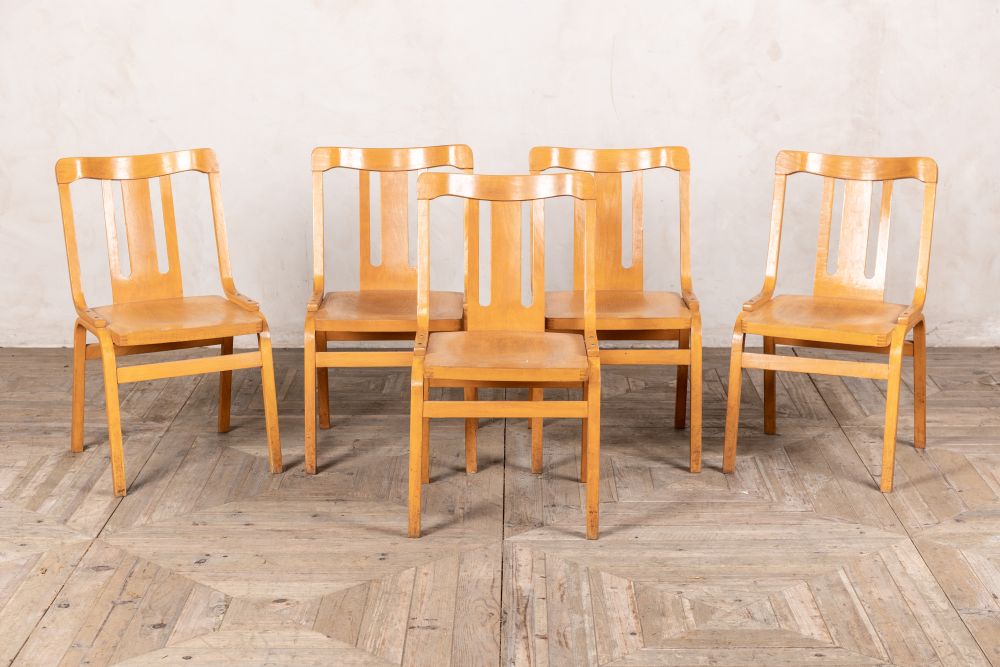 vintage scandinavian wooden chairs