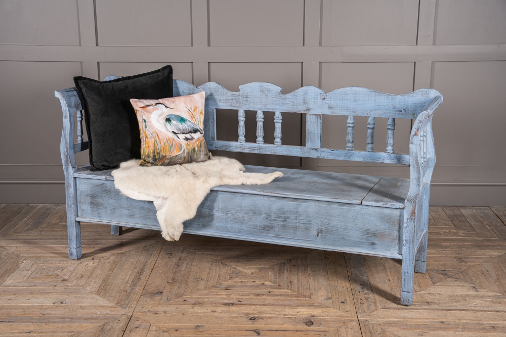 authentic pine continental hall bench