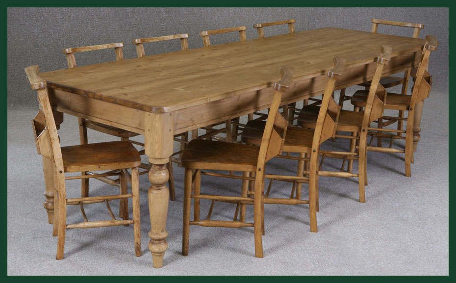 Bespoke Pine Farmhouse Table Handmade, Pics Of Farmhouse Kitchen Tables And Chairs