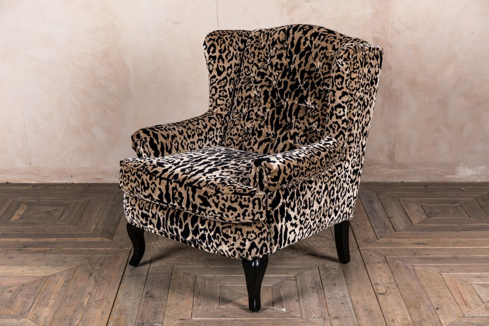 leopard print armchair