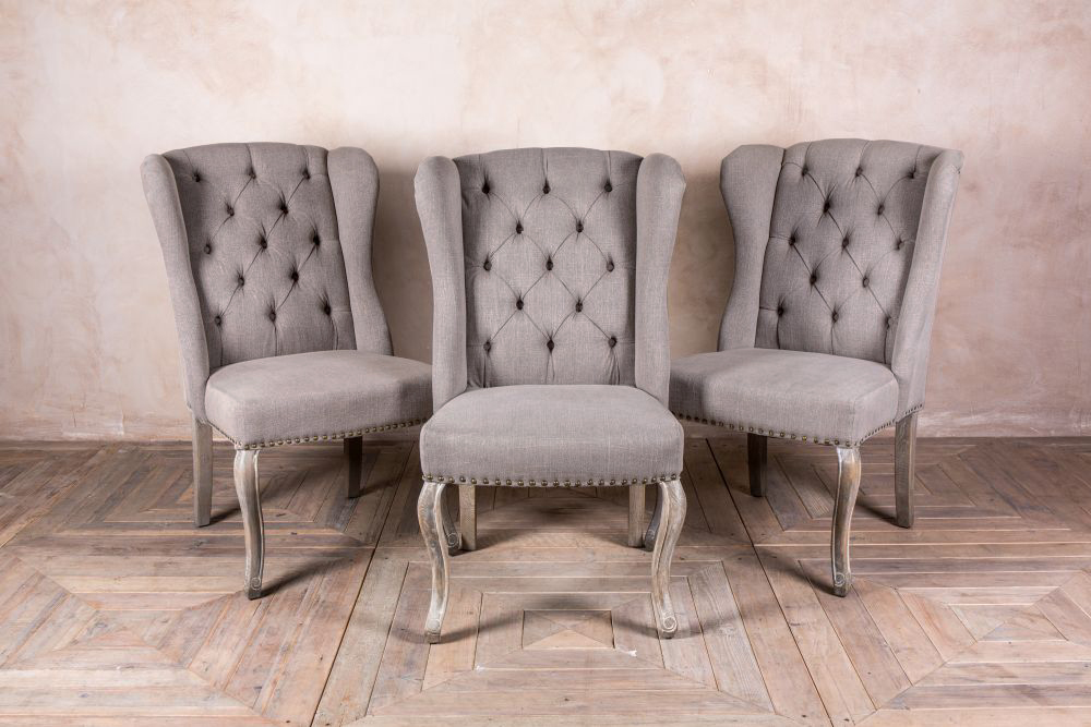French Upholstered Dining Chairs, French Upholstered Dining Chairs