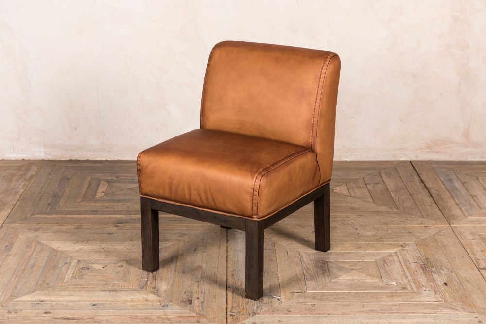 murray real leather dining chair