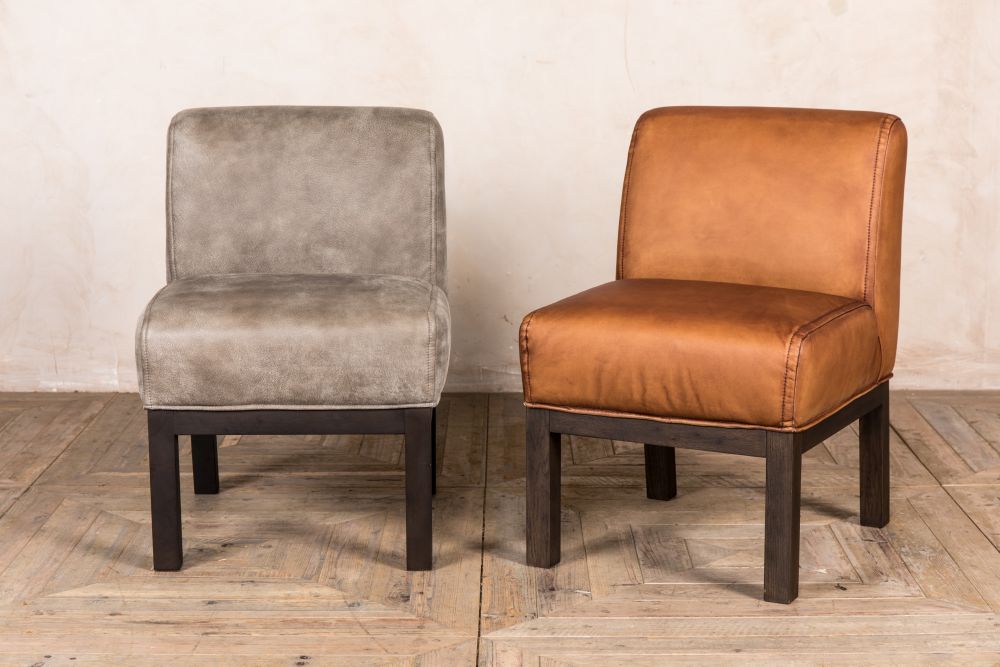 murray real leather dining chair