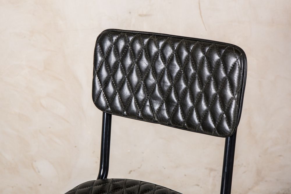Quilted Leather Bar Stools Peppermill, Quilted Leather Bar Stool