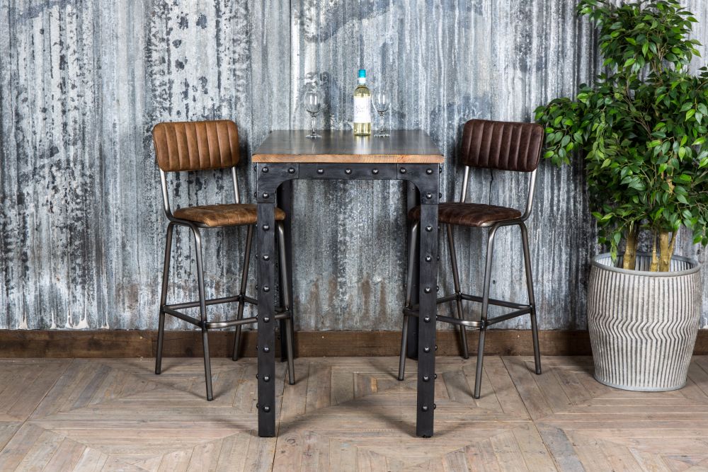Industrial Bar Table And Chairs Factory, Industrial Style Bar Stools And Table