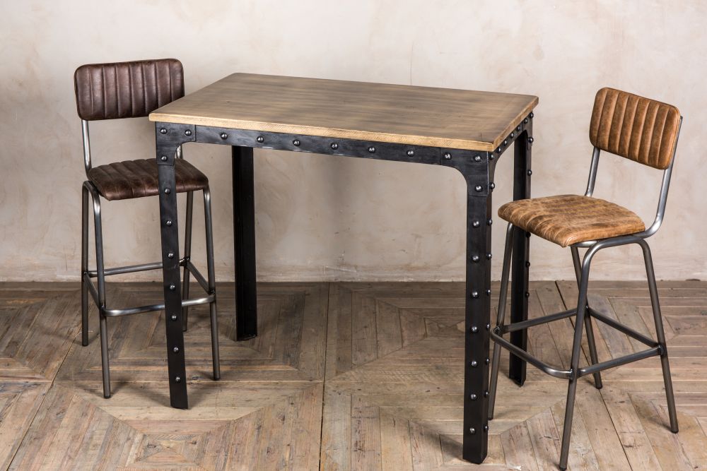 Industrial Bar Table Peppermill Interiors, Industrial High Bar Table And Stools