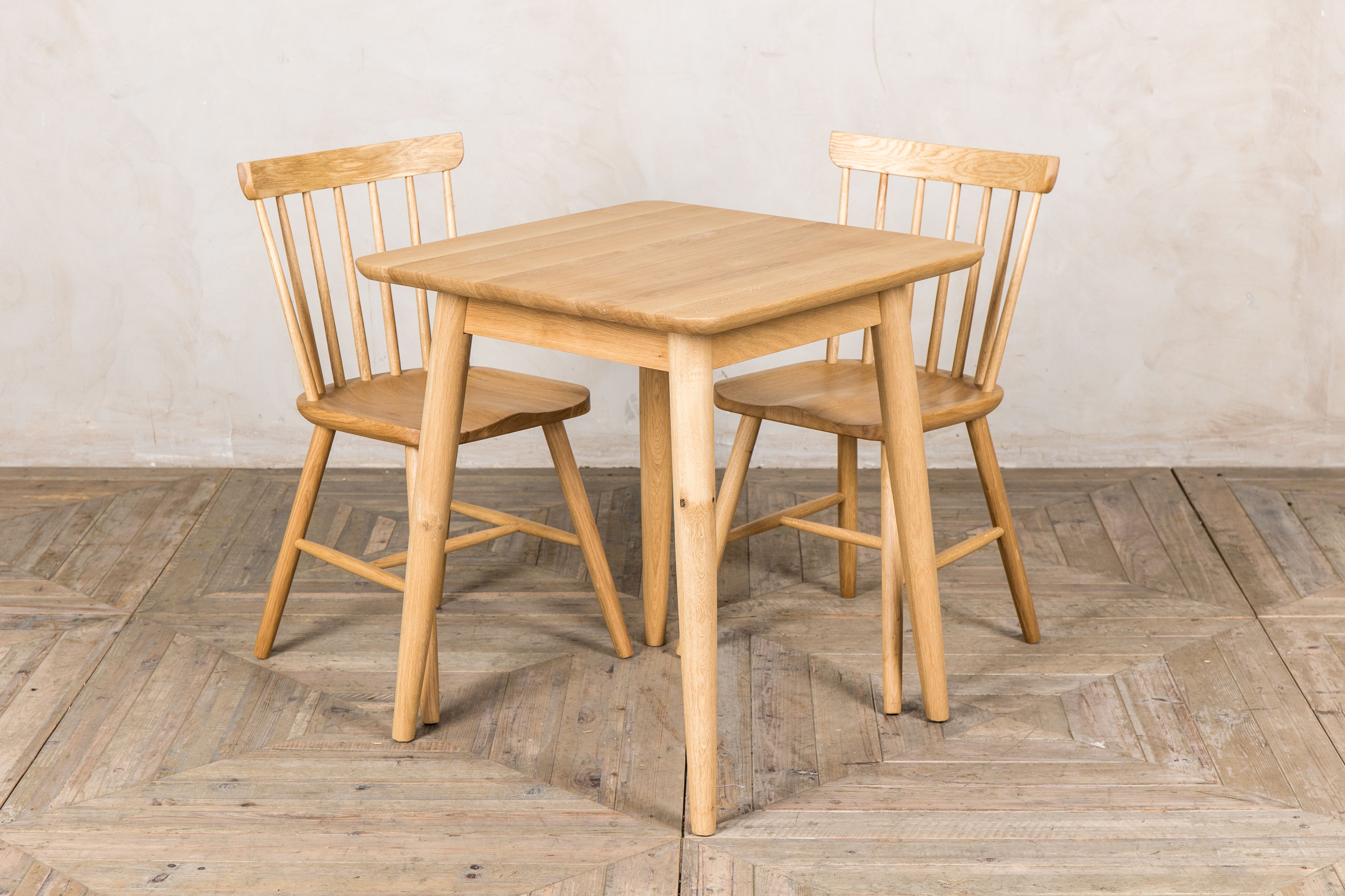 Scandinavian Style Dining Table In Oak 70cm x 70cm