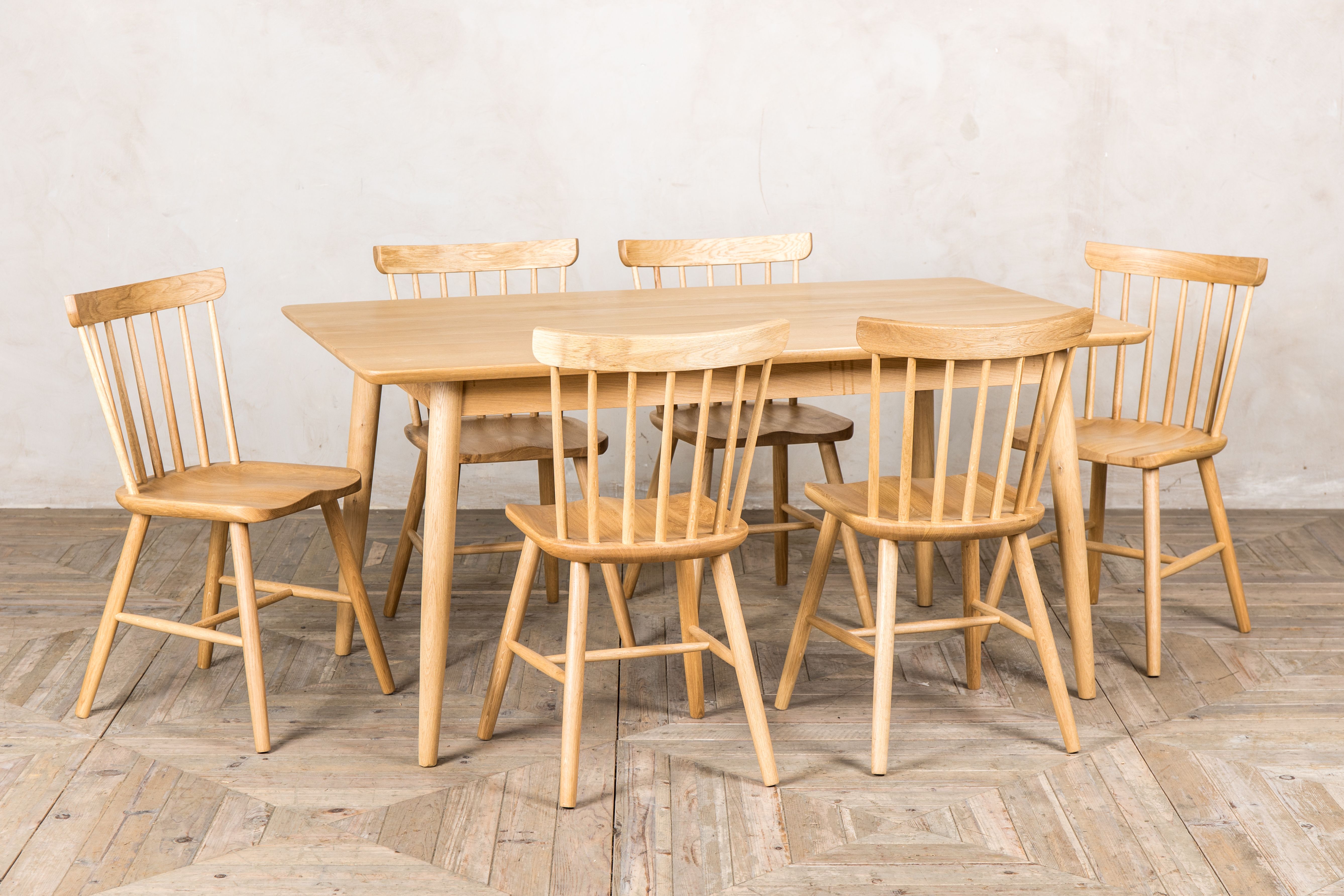 Scandinavian Style Dining Table In Oak 120cm x 70cm