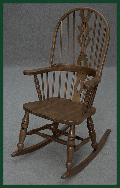 Oak Rocking Chair Windsor Design Matching Armchair Also Available