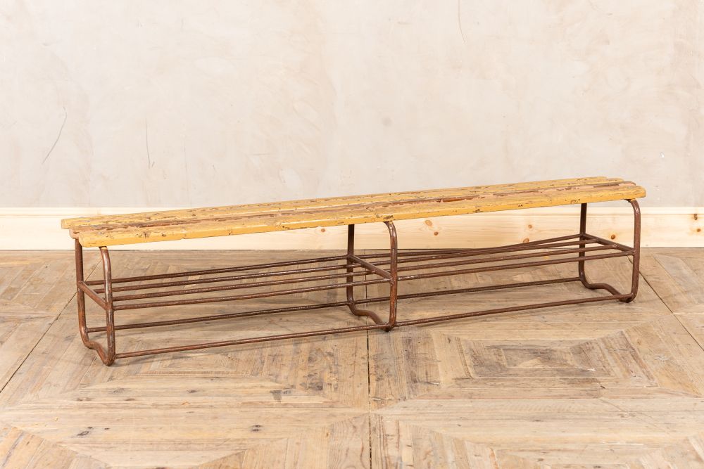 vintage wooden bench range